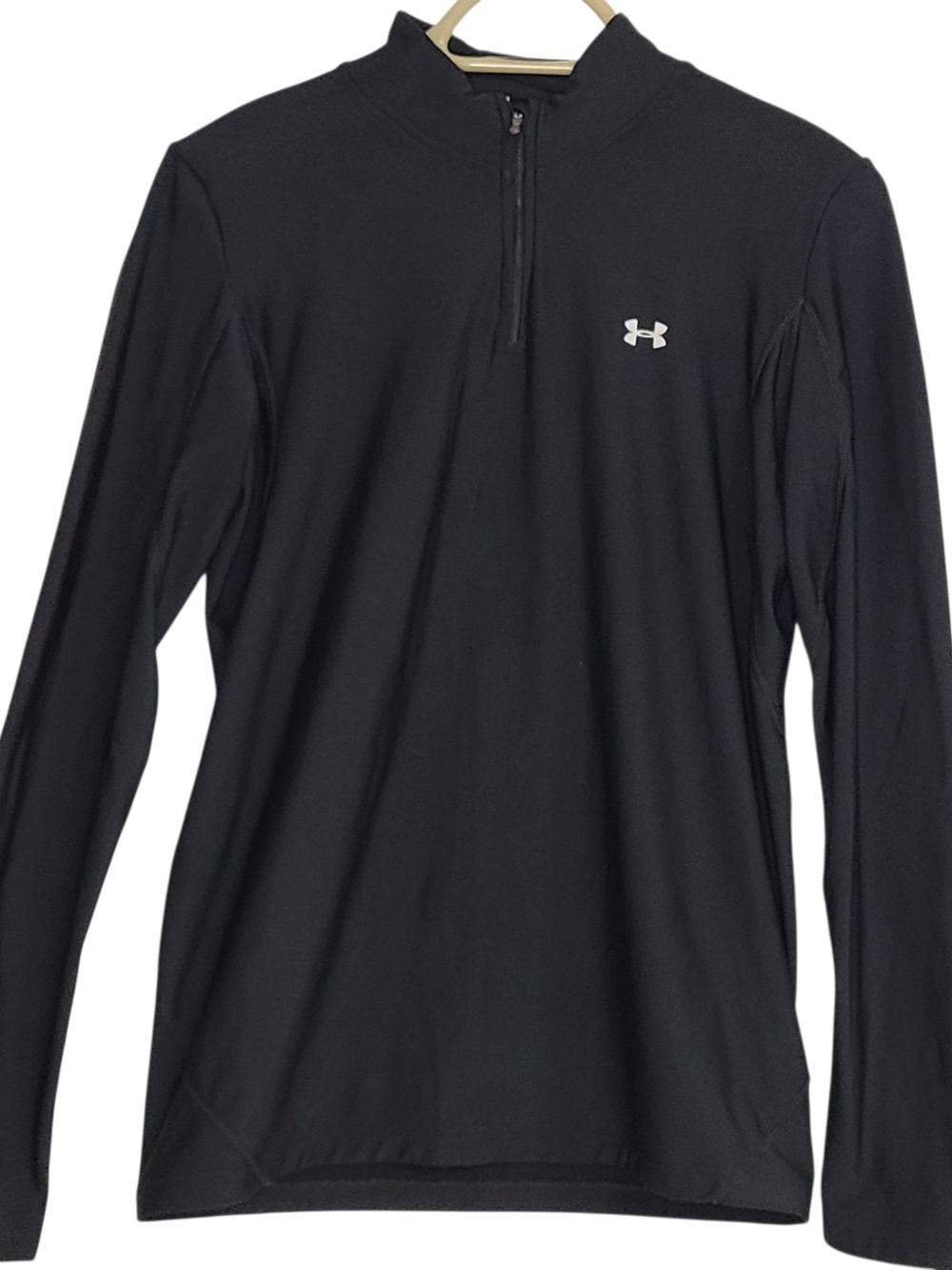 Under Armour ColdGear Women's Black 1/2 Zip Mock Neck Long Sleeve Pullover
